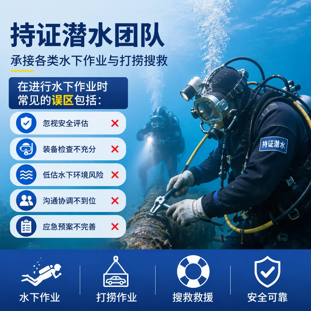 持证潜水团队，承接各类水下作业与打捞搜救曲靖