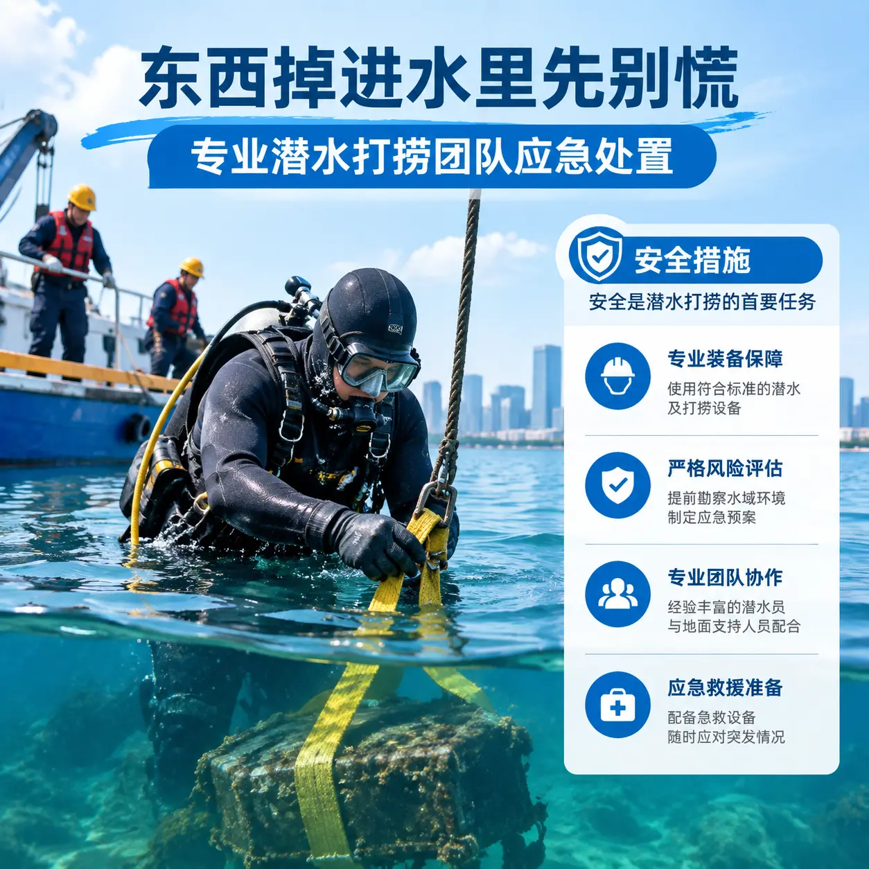曲靖东西掉进水里先别慌,专业潜水打捞团队应急处置